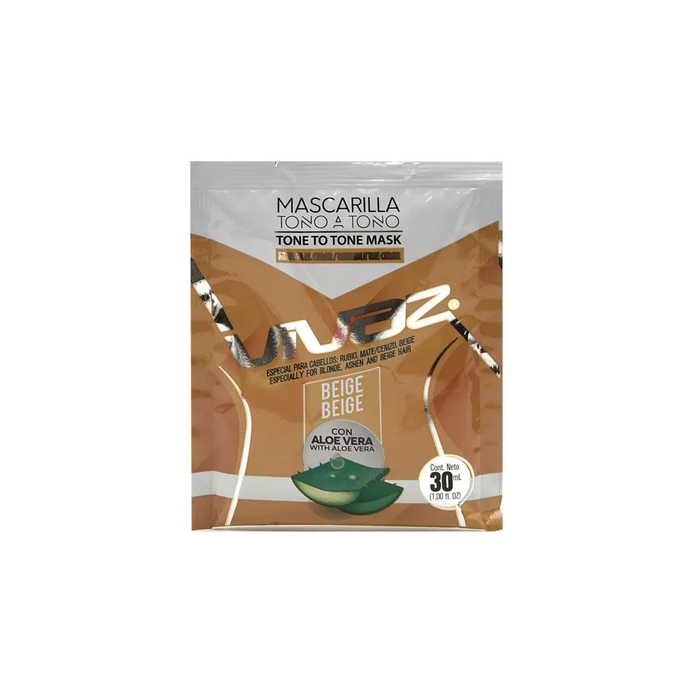 352947 MASCARILLA TONO A TONO BEIGE ALOE VERA Y KERATINA - Imagen 1