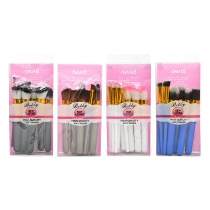 Set X10 Brochas Azúles Amy Beauty En Funda - Imagen 2
