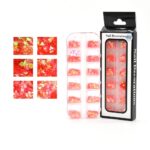 Apliques 012 Para Uñas Figuras Rojas Bl X8 Pcs