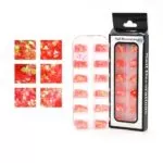 Apliques 012 Para Uñas Figuras Rojas Bl X8 Pcs