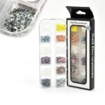 Apliques 017 Para Uñas Estrellas De Colores Bl X8 Pcs