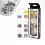 Apliques 017 Para Uñas Estrellas De Colores Bl X8 Pcs