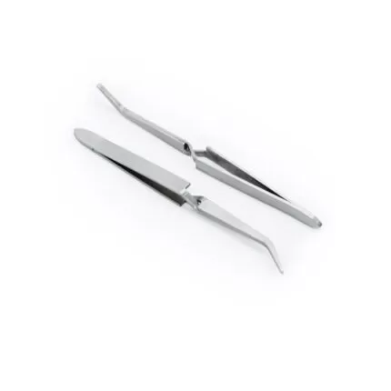 Pinzas para Aplicación de Pestañas Pelo a Pelo Amy Beauty