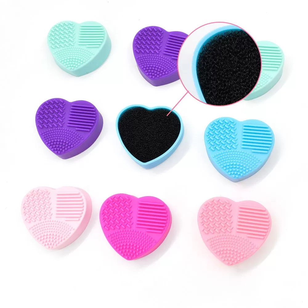 ZAR-CT0804-2 LIMPIADOR DE BROCHA CORAZON AMYBEAUTY - Imagen 1