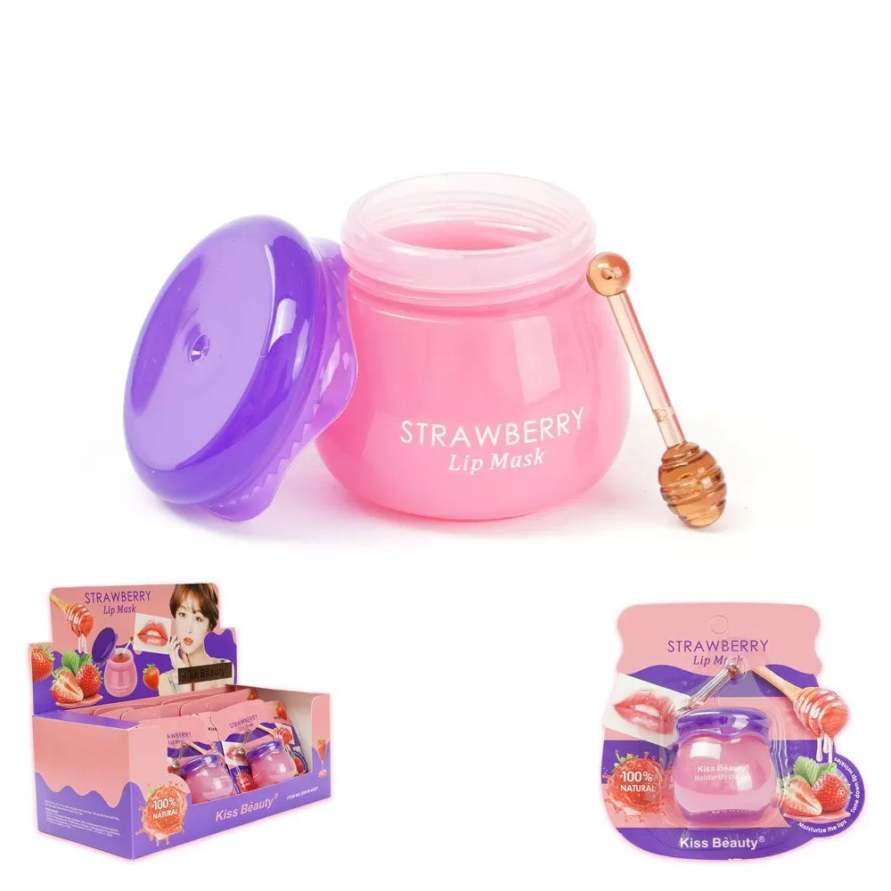 ZAR95018-03ST Mascarilla Aroma de Frutilla para Labios - Kiss Beauty