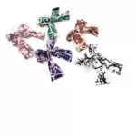 Moño de tela forma de lazo (12und)