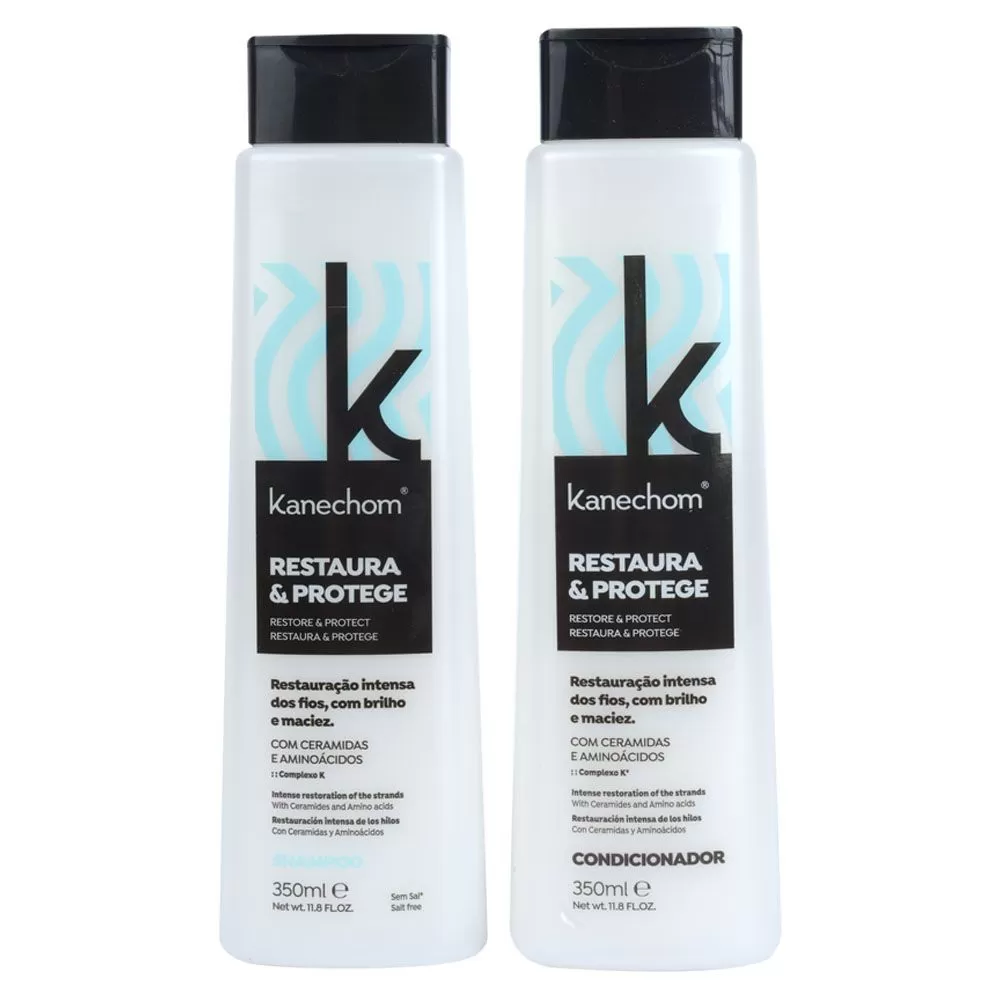 001858 Kit Shampoo + Acondicionador Restaura y Protege - Kanechom