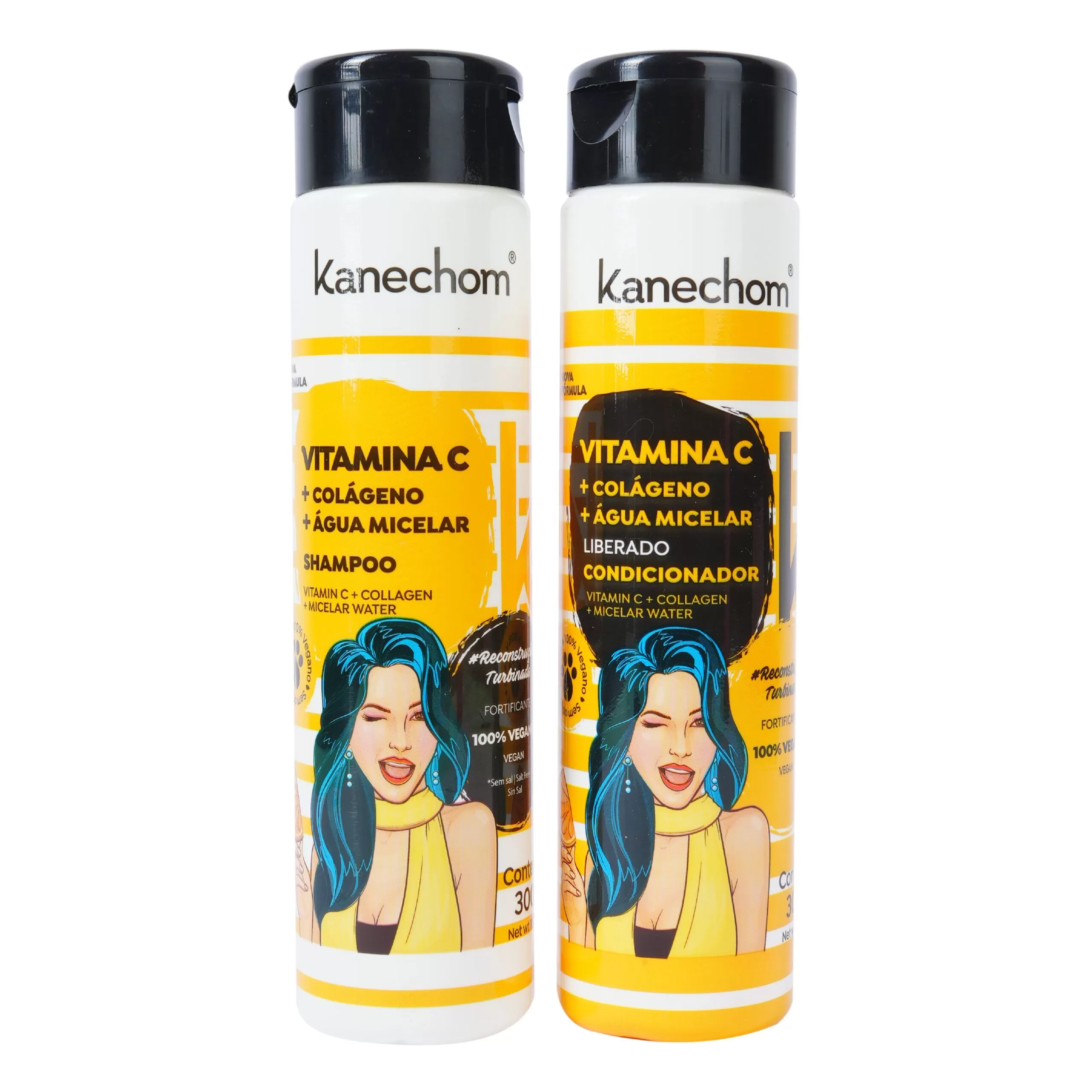 006075 Kit shampoo + acondicionador super vitamina c kanechom
