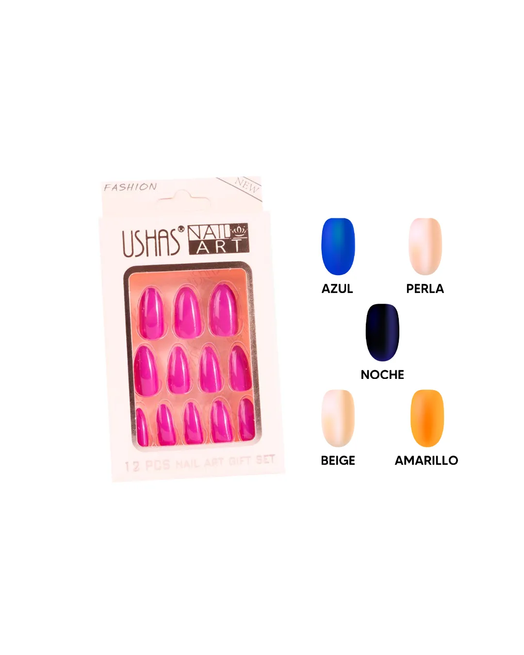 CT262 Set de Uñas Postizas - Ushas - Imagen 1