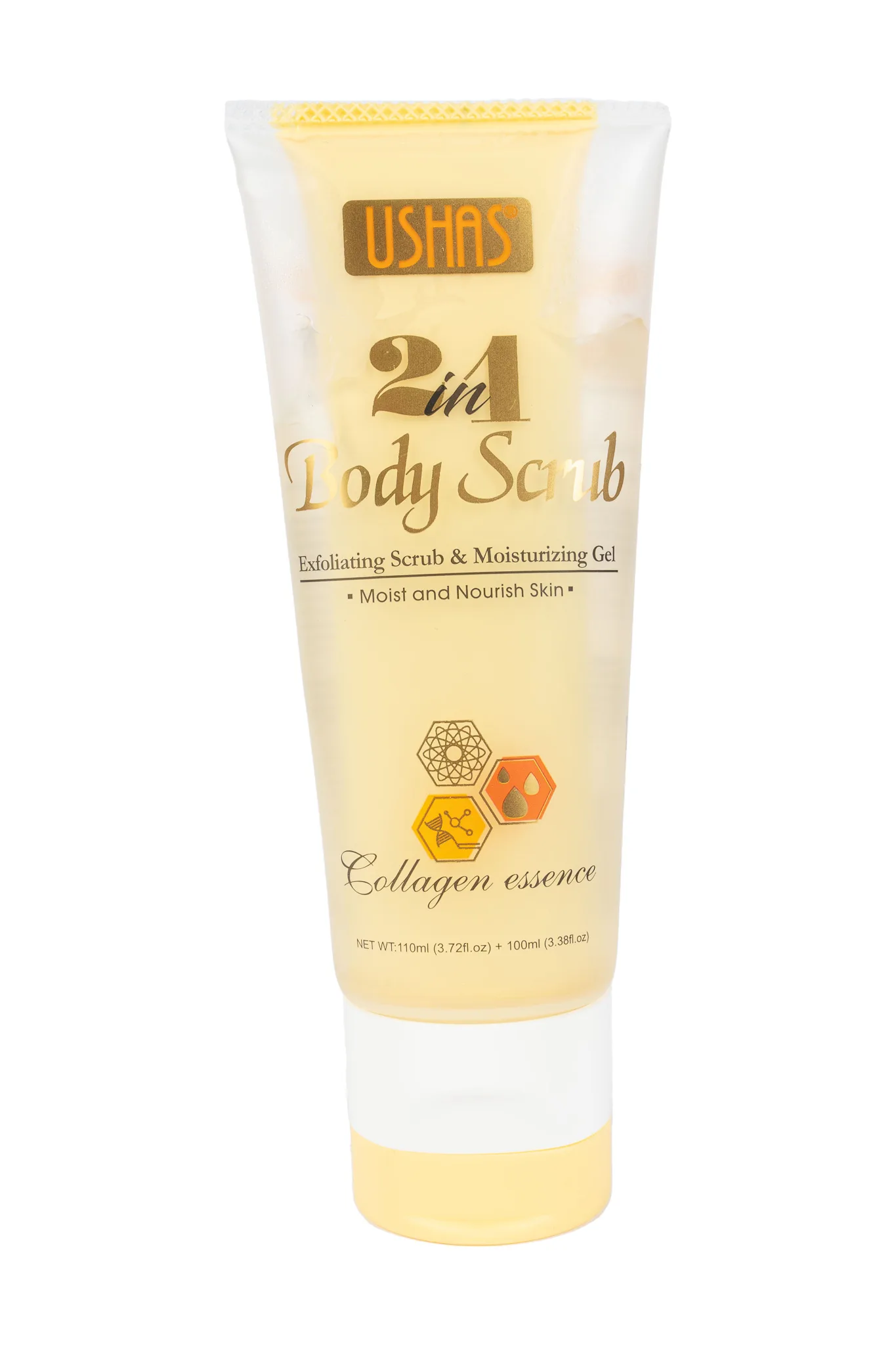 Exfoliante Corporal 2 en 1 con Esencia de Colágeno - USHAS - Imagen 1