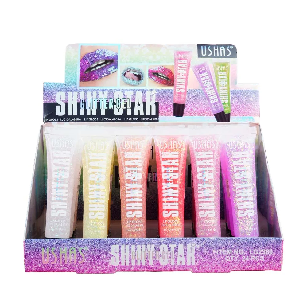 ZAR-LG2369 Display x24 Gel Labial - Ushas - Imagen 1