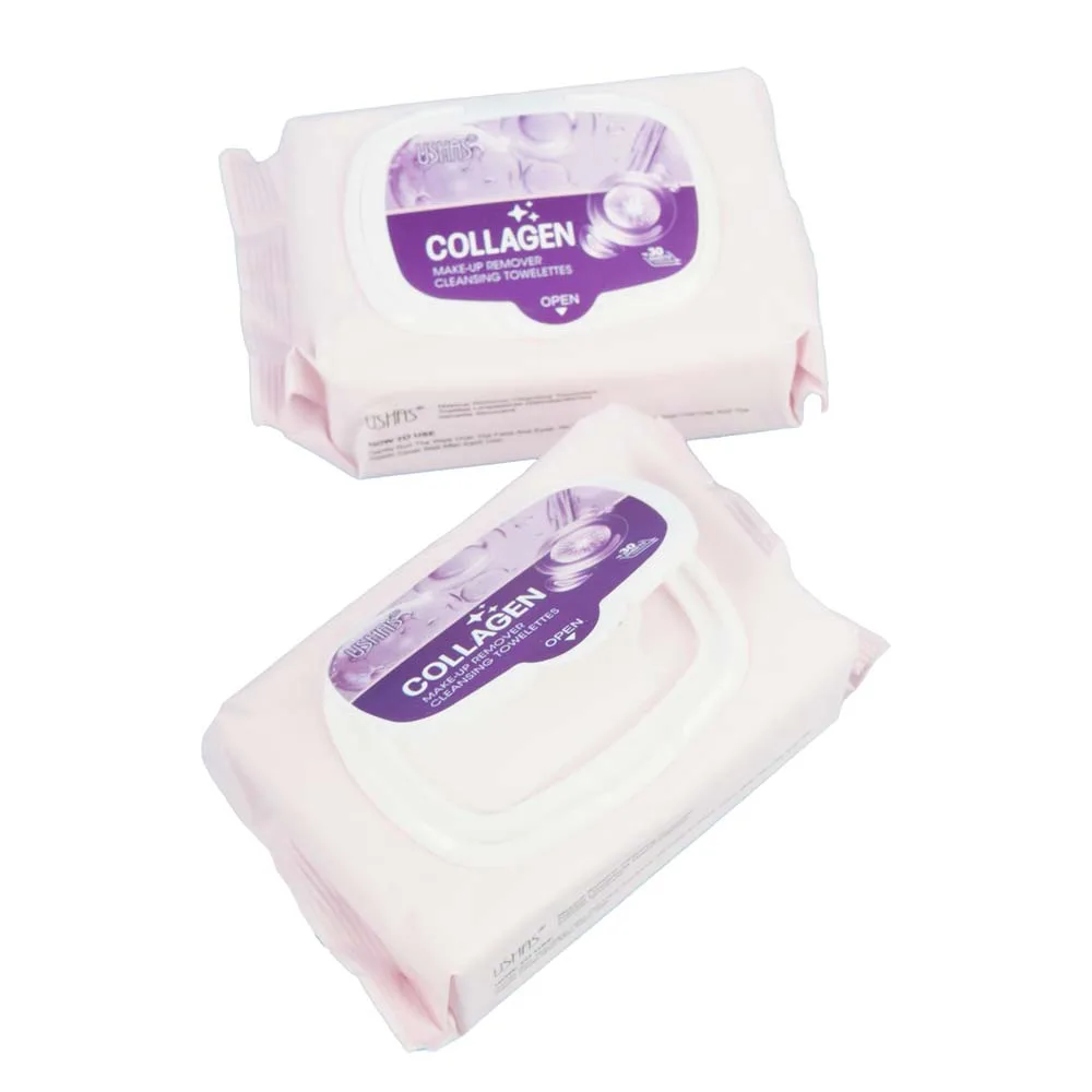 Toallitas Desmaquillantes con Colágeno - USHAS - Imagen 1