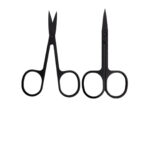 tijeras de precisión para cejas y uñas