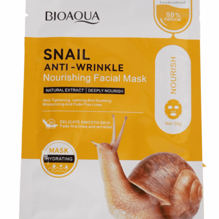 mascarilla facial con baba de caracol