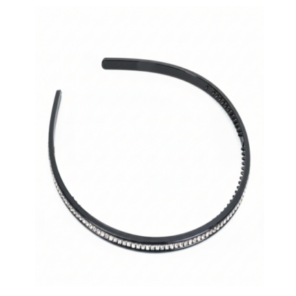 kit diademas negras con strass x12