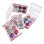 paleta de sombras con glitter profesional