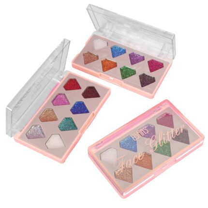 paleta de glitter para rostro y cuerpo