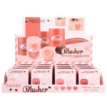 rubor compacto con diseño de corazón