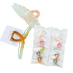 pinzas para cabello con brillo