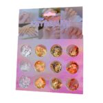 decoración uñas metálicas pan de oro