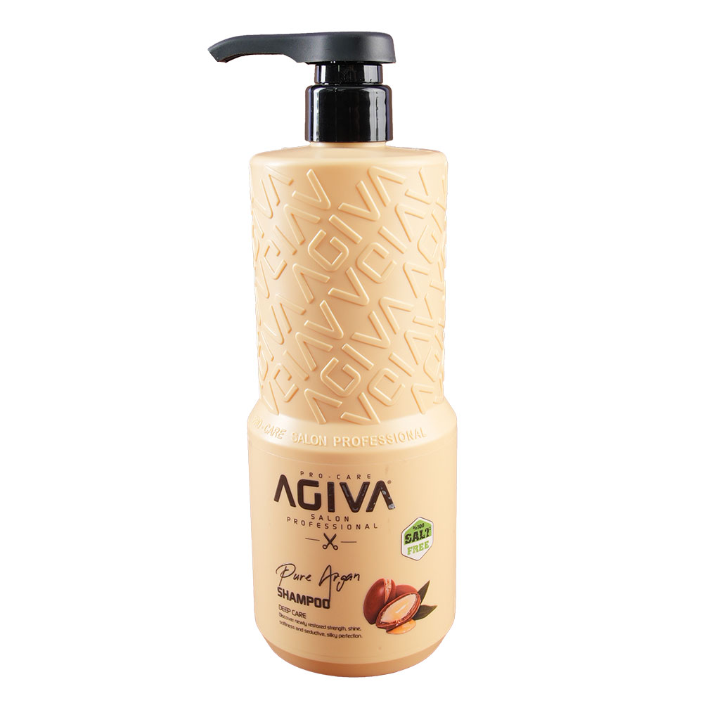 Shampoo puro árgan 800 ml - Agiva champú reparador de argán