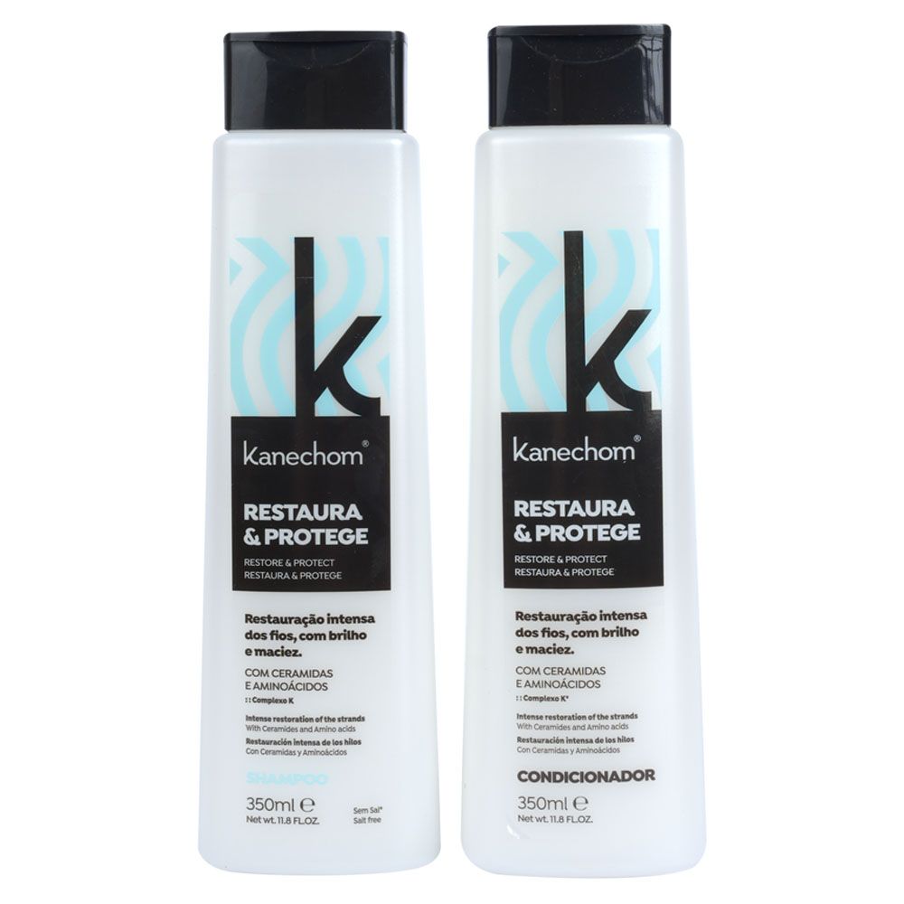 kit reparador de cabello con shampoo y acondicionador
