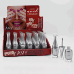 esmalte de uñas plateado metálico