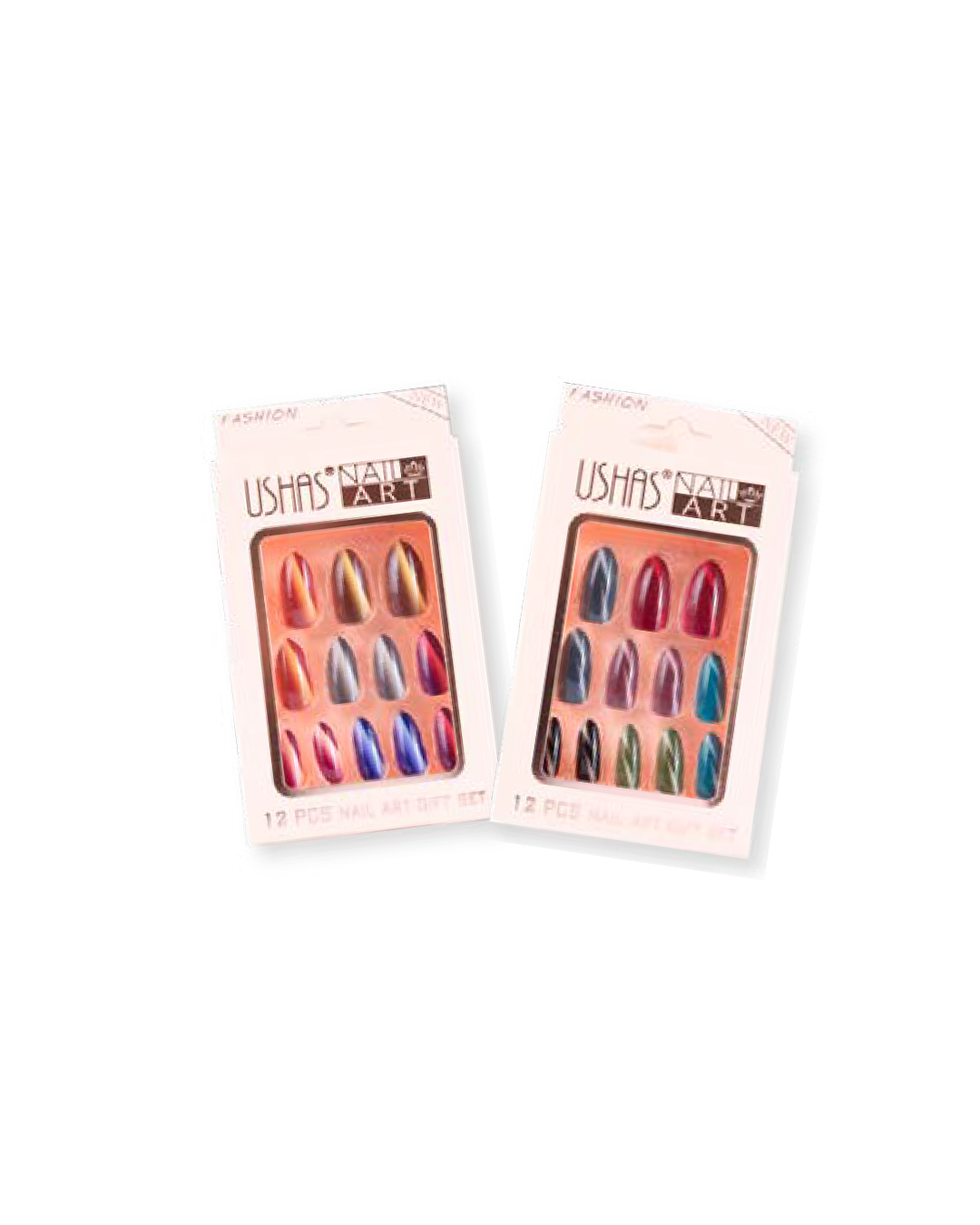 Set de Uñas Postizas- Ushas kit de uñas postizas efecto espejo