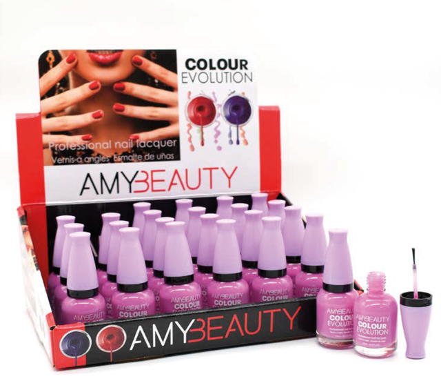 ESMALTE COLOUR EVOLUTION LILA- Amybeauty esmalte de uñas lila duradero