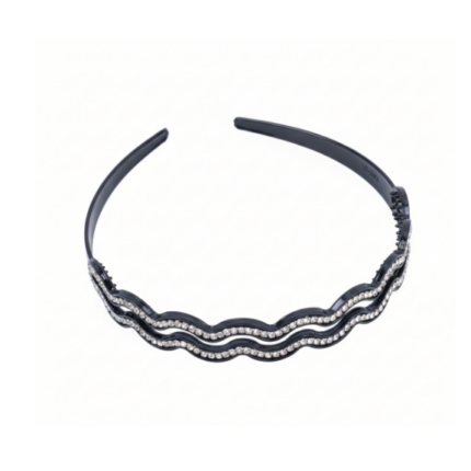 pack diademas negras con strass