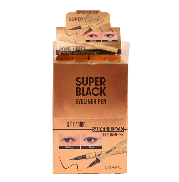 DELINEADOR LIQUIDO NEGRO - S.F.R COLOR delineador líquido negro resistente al agua