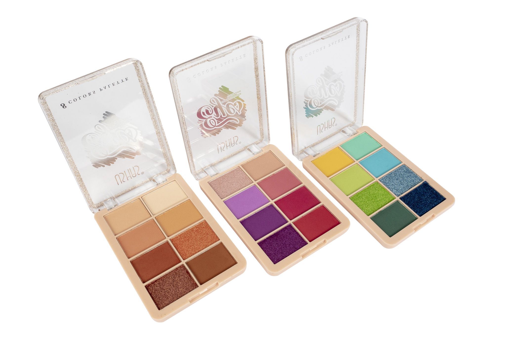 Paleta de sombras Eye 3 tonos - Ushas (x12) paleta de sombras 3 tonos profesionales