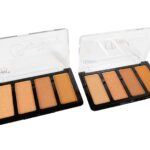 paleta de sombras con iluminador profesional