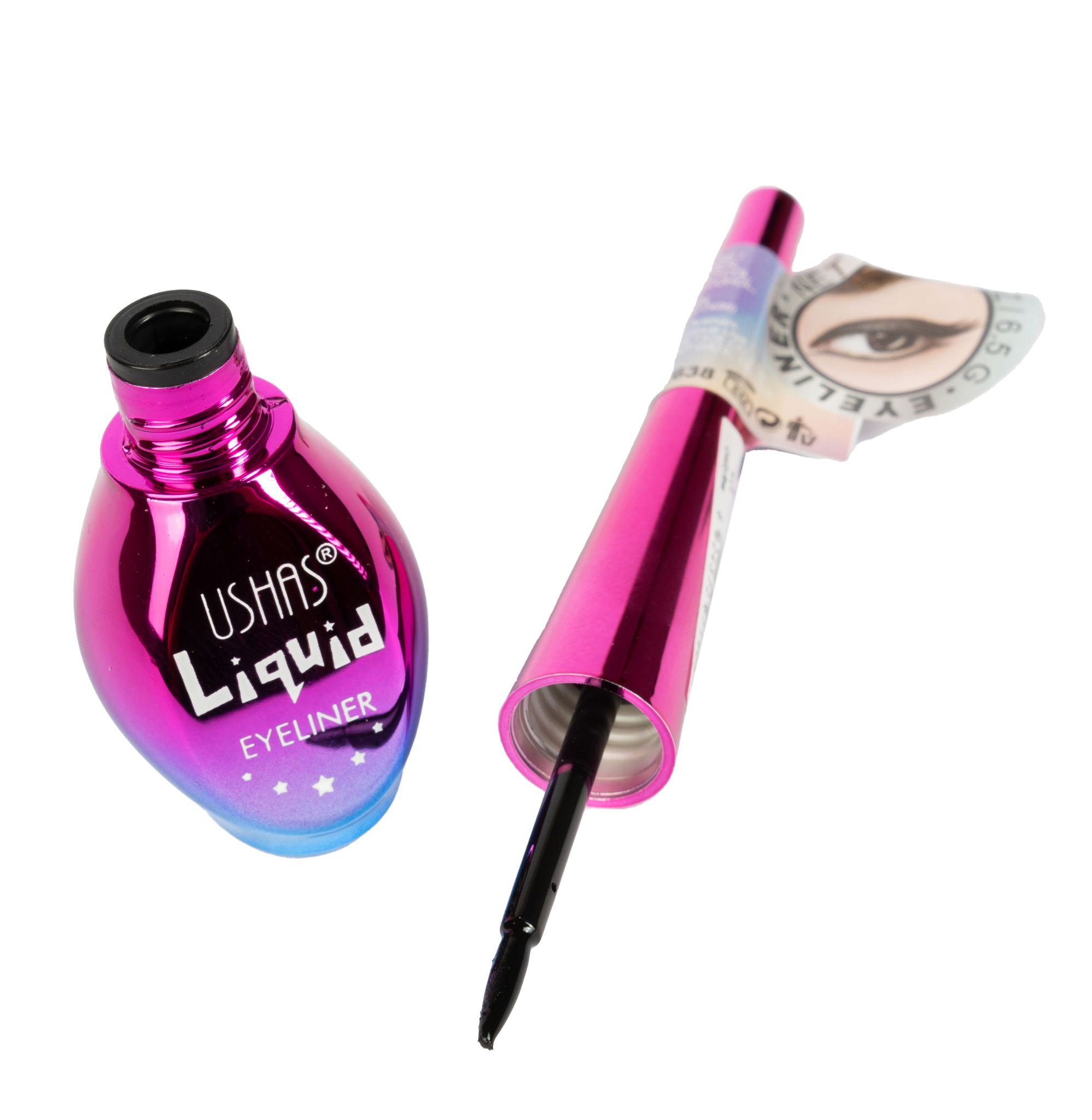 Delineador líquido punta fina negro - Ushas delineador líquido de precisión negro