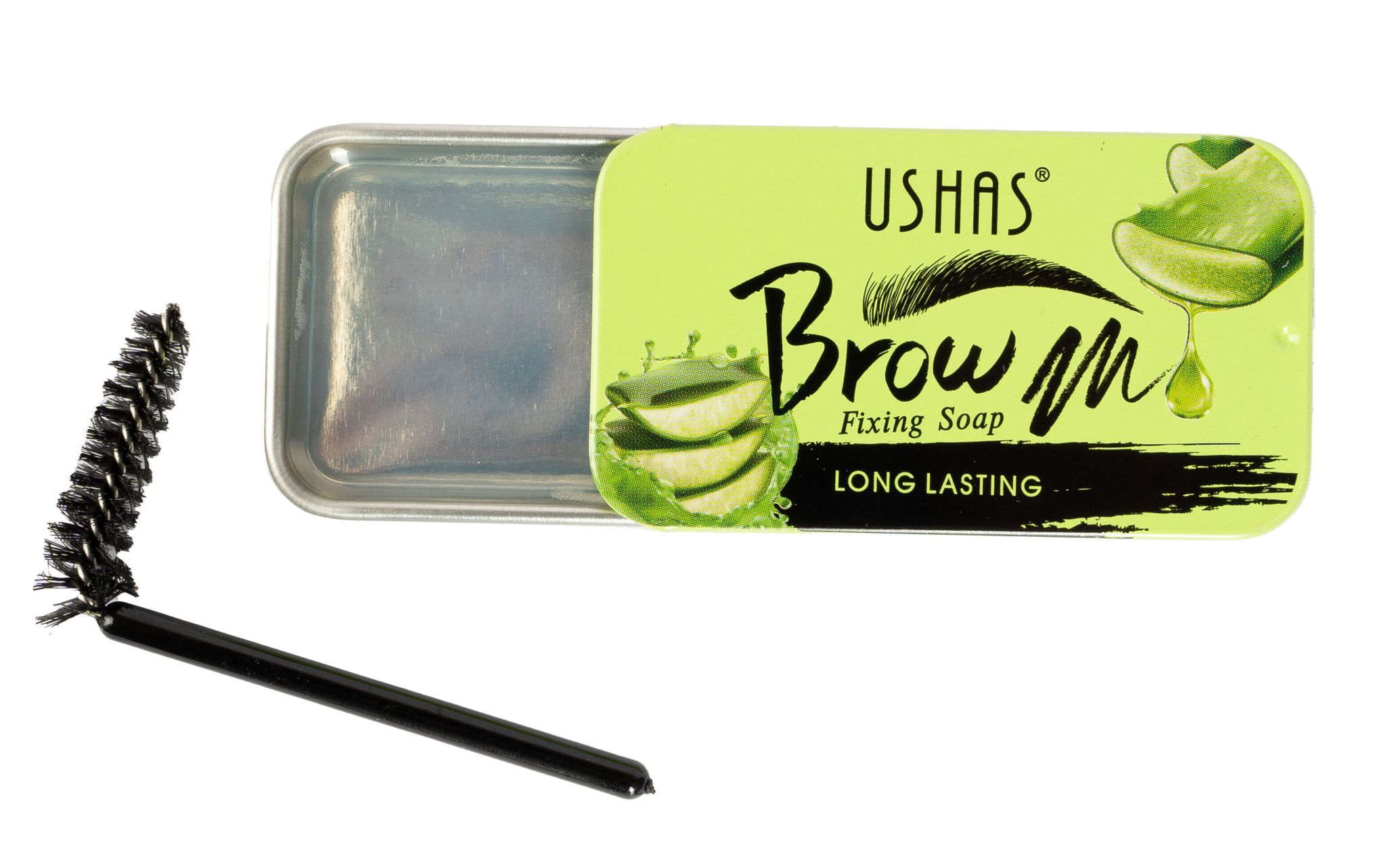 Jabón con brocha para peinado para cejas - Ushas jabón fijador para cejas con brocha