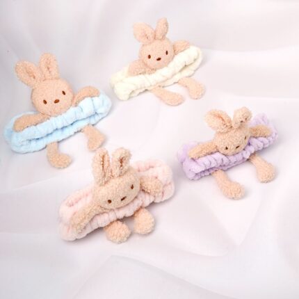 cintillo facial de felpa suave