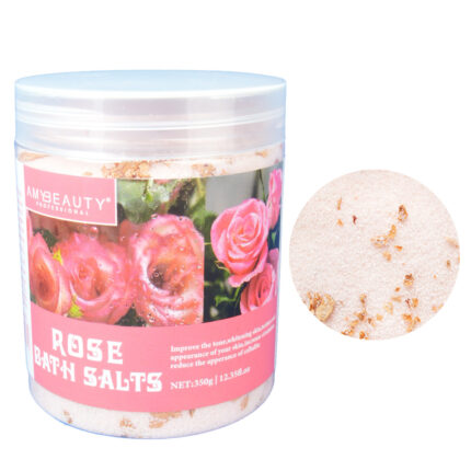 sales de baño con rosa