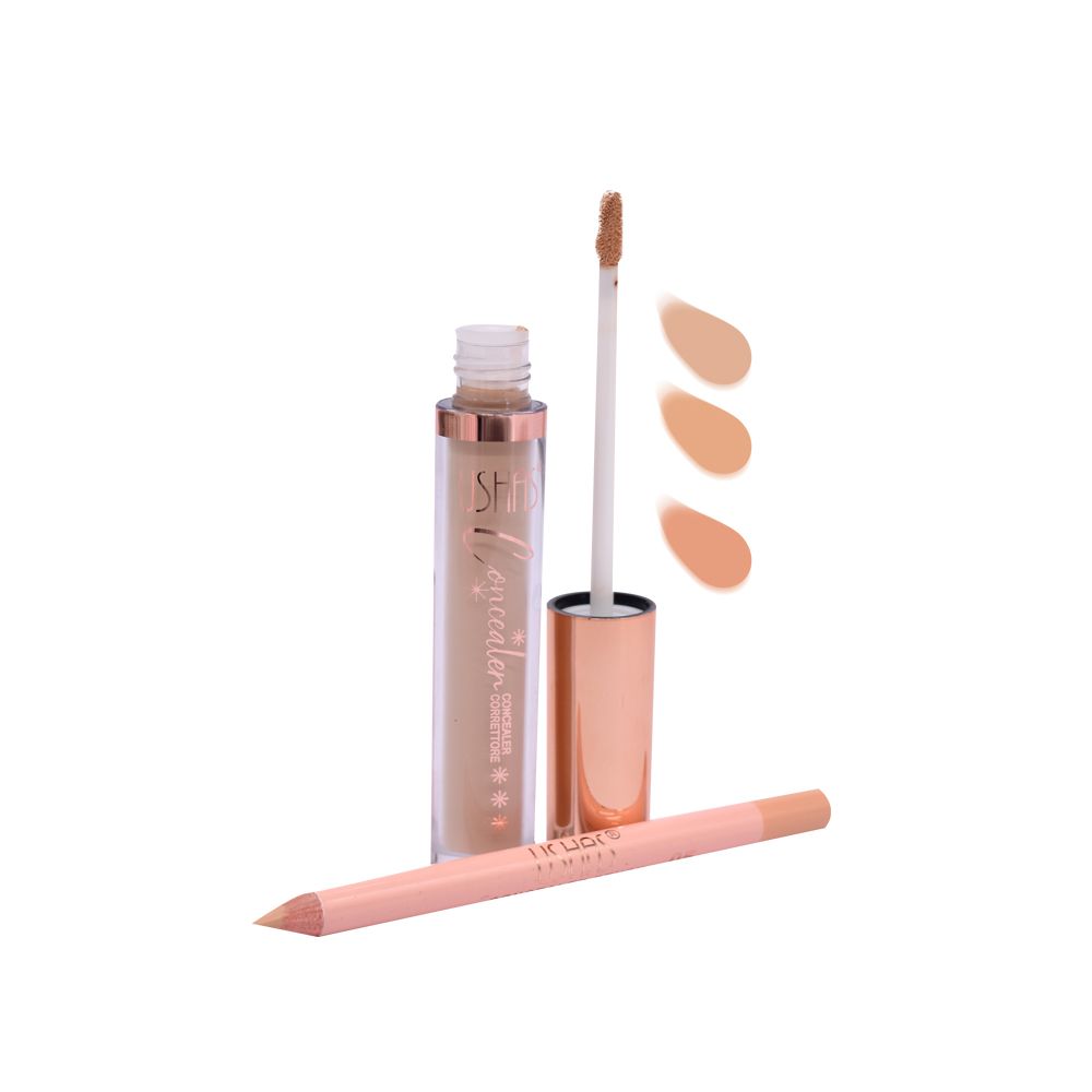 Corrector líquido y lápiz - Ushas corrector líquido con lápiz para cejas