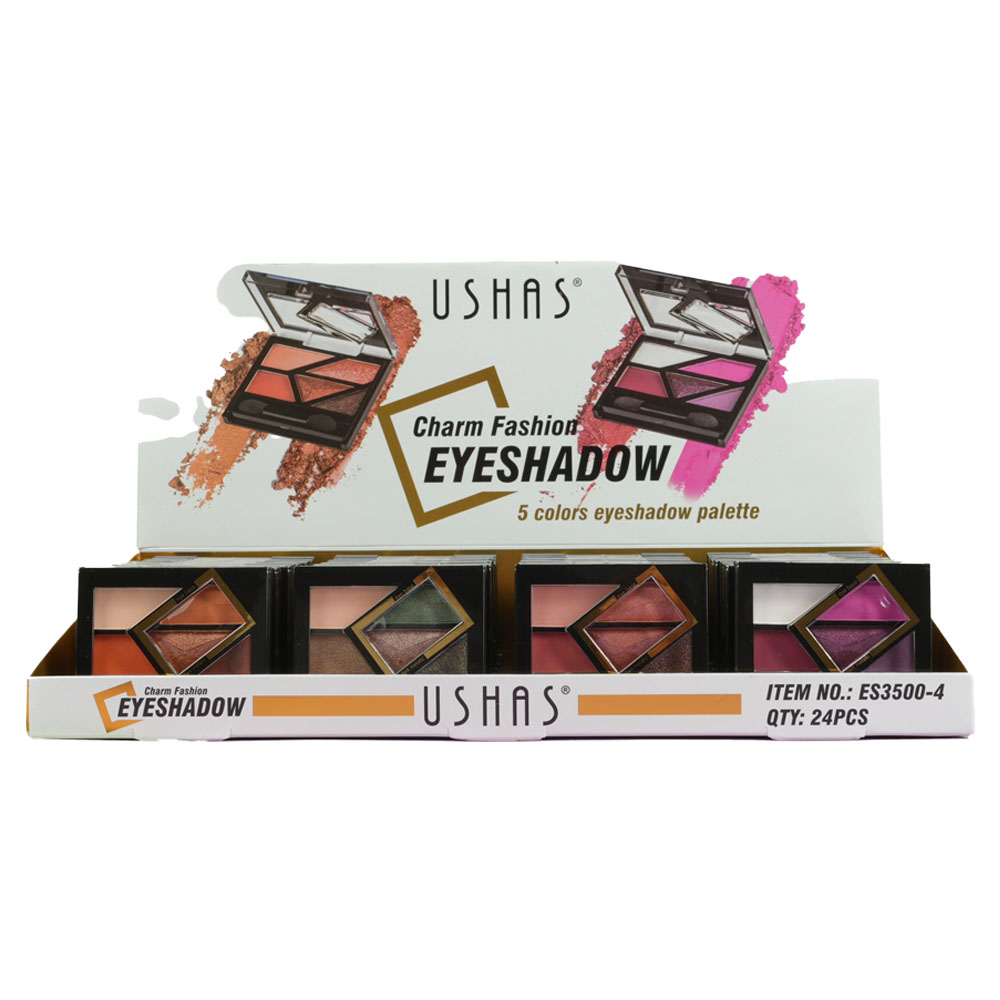 Paleta de Sombras de Ojos - Ushas paleta de sombras profesionales 5 tonos