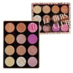 paleta de sombras y highlighter profesional