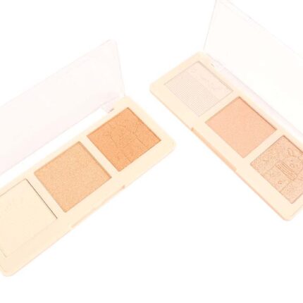 paleta de iluminadores satinados para rostro