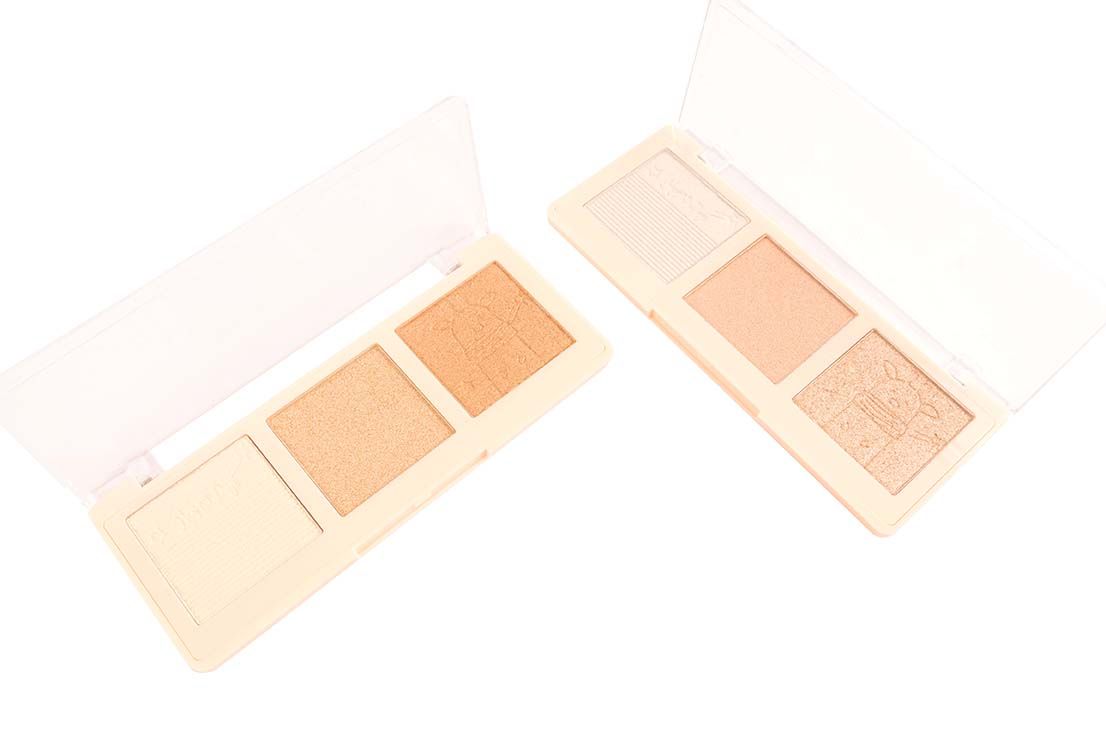 Paleta de iluminadores colores satinados - Ushas paleta de iluminadores satinados para rostro