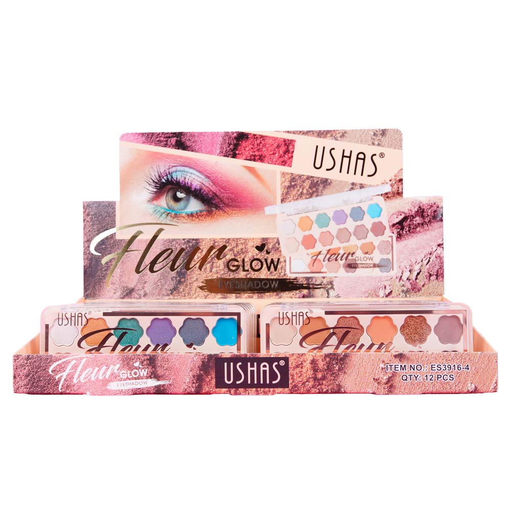 Paleta de Sombras "Fleur Glow" - Ushas paleta de sombras con efecto glow