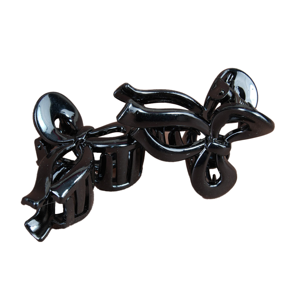 Pincho Negro - Accesorio de Cabello pinza para cabello con lazo negro