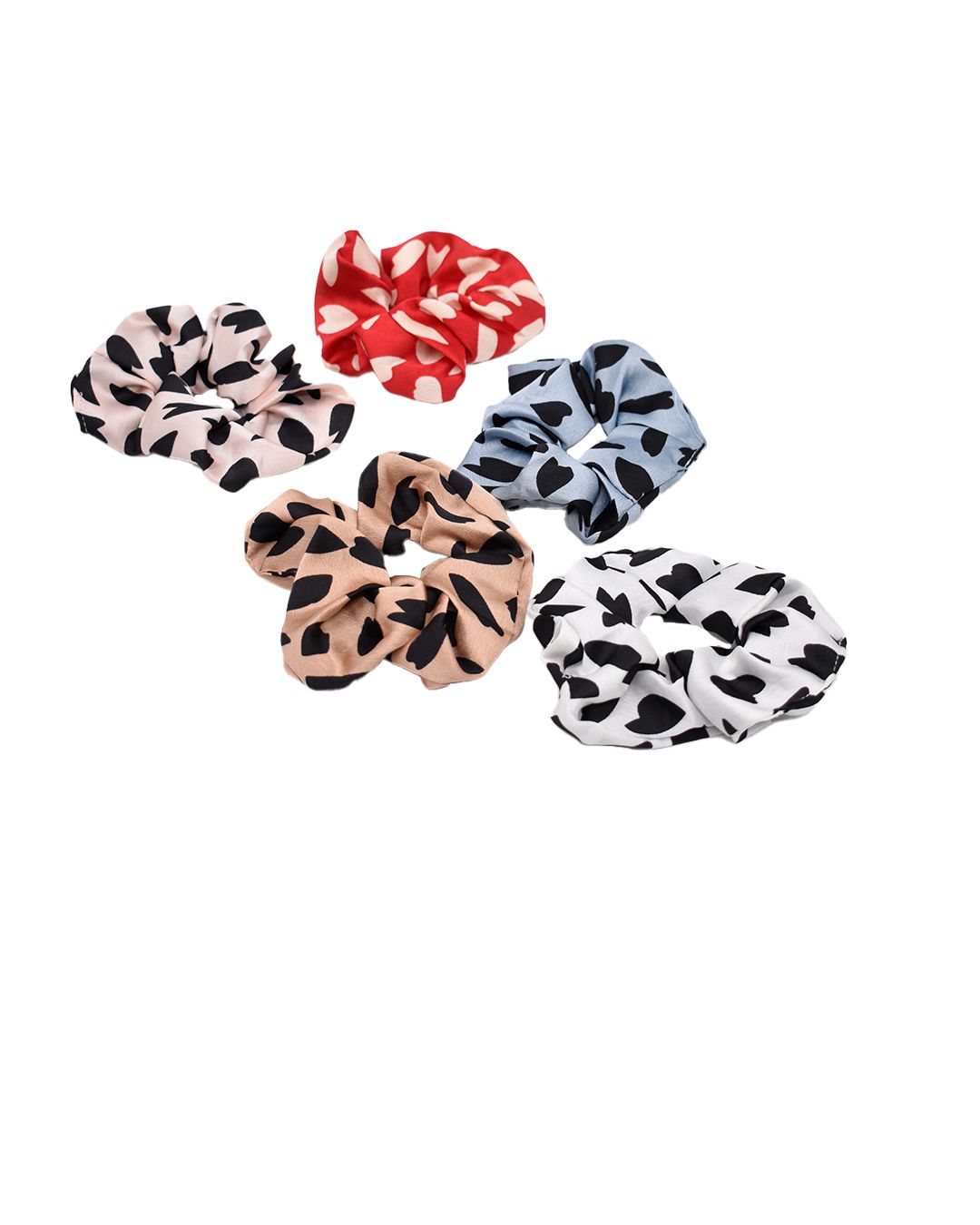 Moño de tela de corazones (12und) kit de moños infantiles con corazones