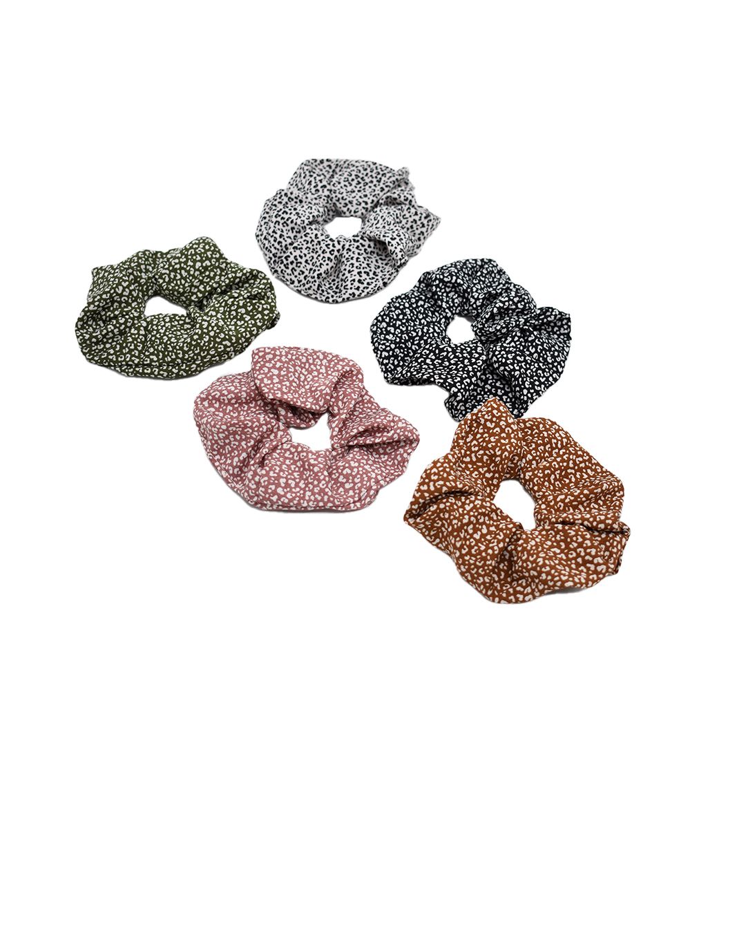 Moño de tela estampados de puntos (12und) moños de tela estampados puntos