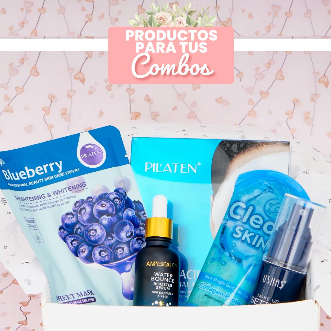 Combo blue kit maquillaje azul profesional