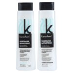 kit reparador de cabello con shampoo y acondicionador