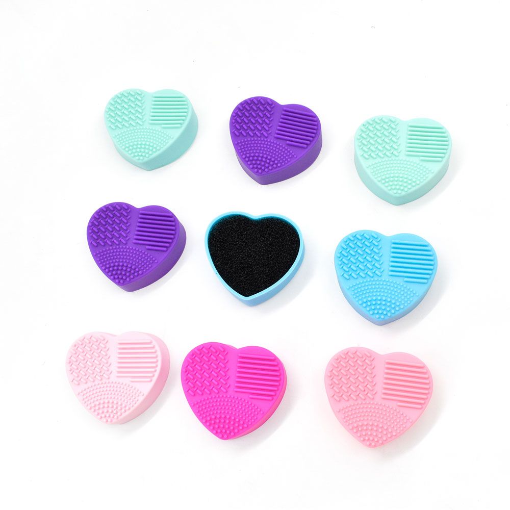 Limpiador De Brochas Corazón Bl X12 Pcs limpiador de brochas en seco