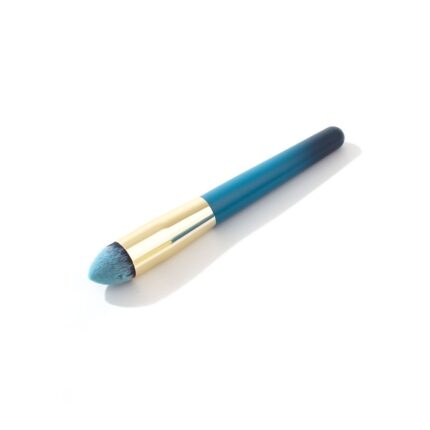 brocha profesional maquillaje turquesa